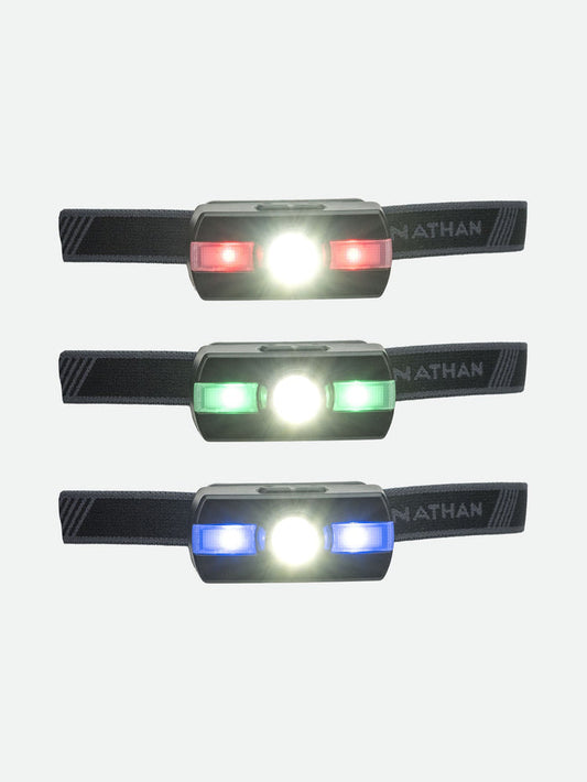 color:Black||view:SKU Image Primary||seo:Nathan Neutron Fire Runners' Safety Headlamp - Black - RBG Light Front View