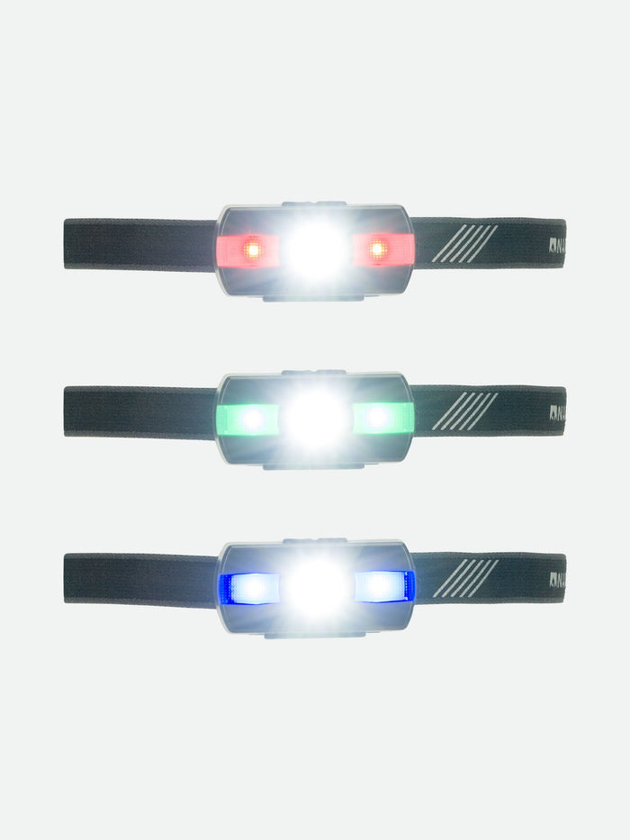 color:Charcoal||seo:Nathan Neutron Fire RX 2.0 Runner's Headlamp – Charcoal Grey  – RGB Lights View