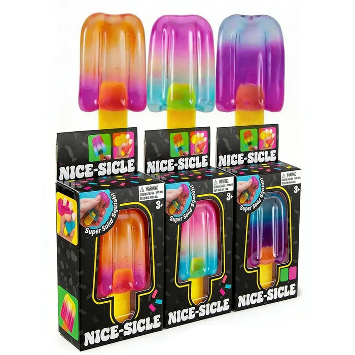 Nice Sicle Squishy Cube | Soft Sensory Stress Relief Fidget Toy