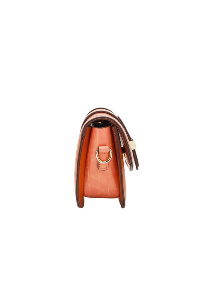 Nicole Lee USA Croc Embossed Crossbody Bag