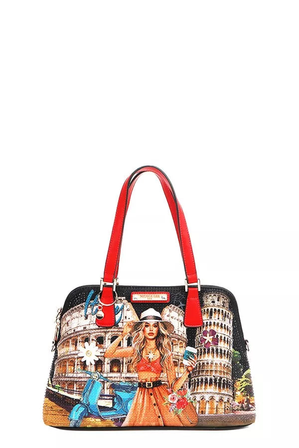 Nicole Lee USA Martha Travels Italy - Dome Satchel