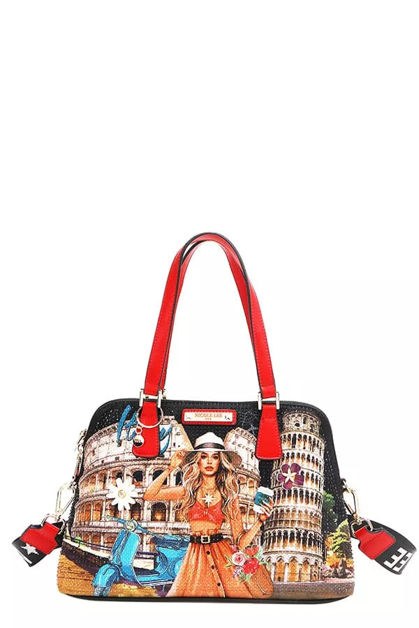 Nicole Lee USA Martha Travels Italy - Dome Satchel