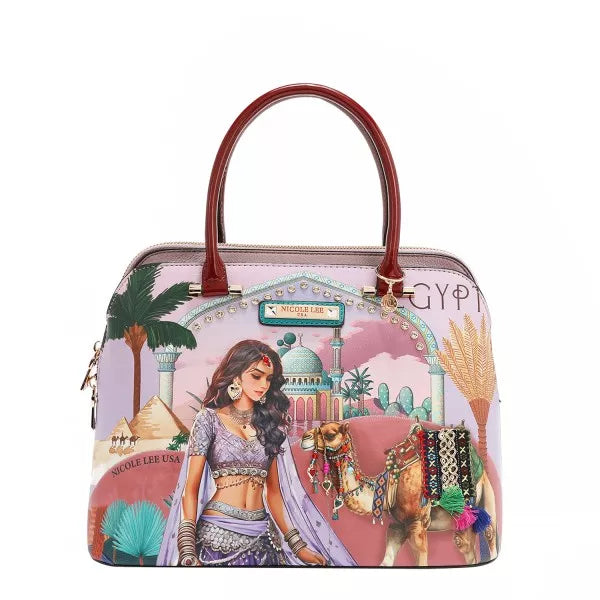 Nicole Lee USA Queen Cleopatra Dome Handbag