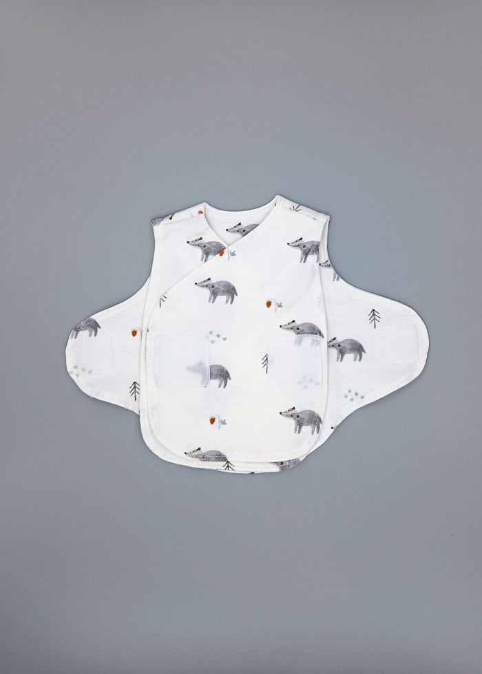 NICU Vest 2 Pack, Organic Cotton, Brave Badger & Clever Fox Bodysuit / Vest Little Dreamer