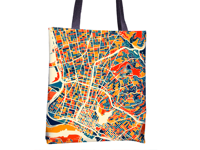Oakland Map Tote Bag - California Map Tote Bag 15x15