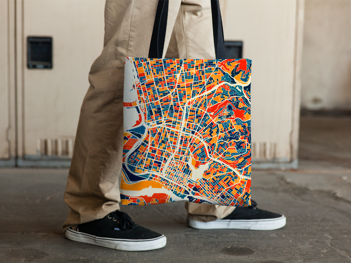 Oakland Map Tote Bag - California Map Tote Bag 15x15
