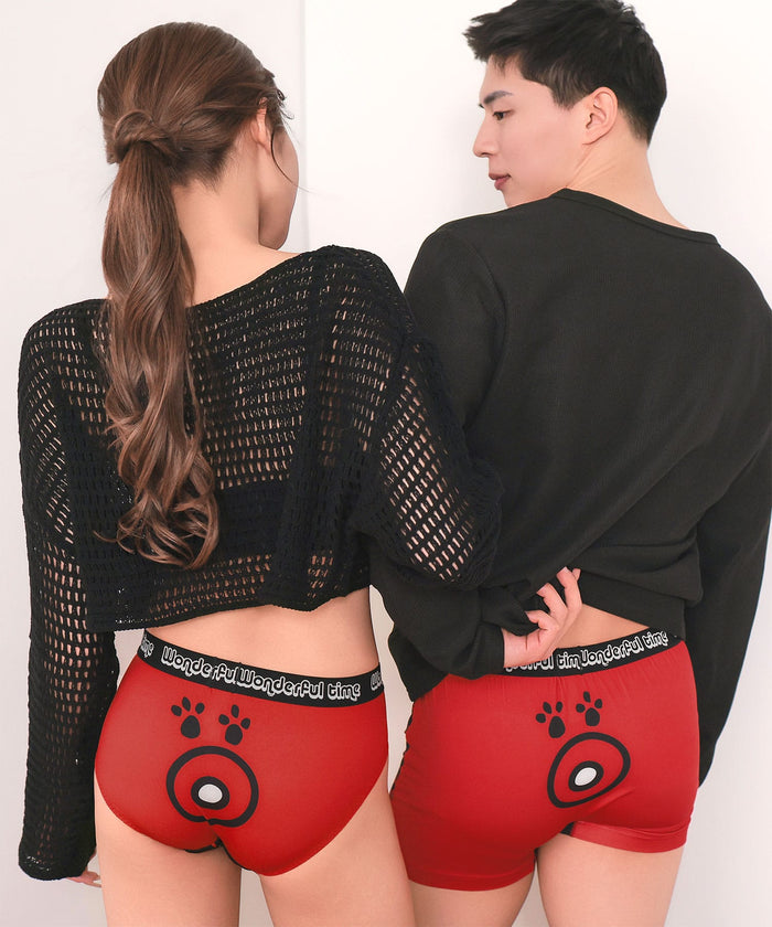 Octopus Sausage Print Bikini Panty