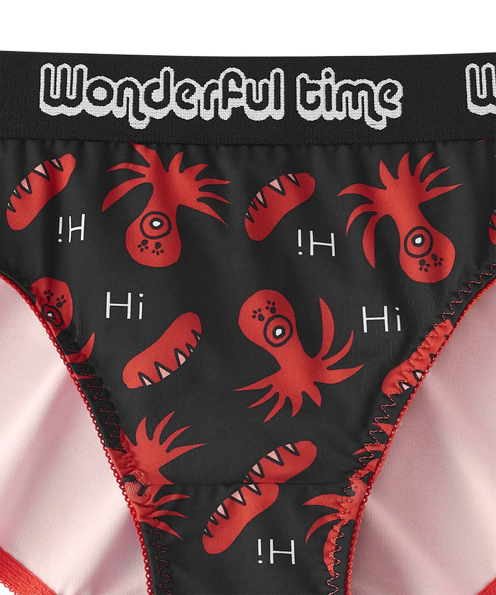 Octopus Sausage Print Bikini Panty