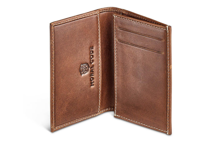 Moral Code Oliver Card Case - #color_brown-leather
