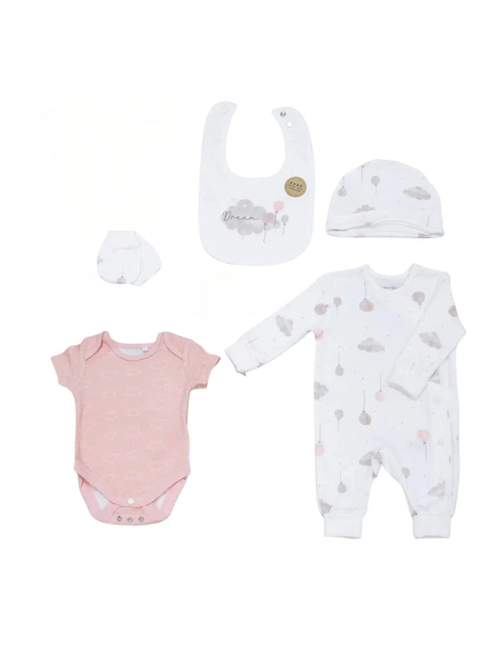 Organic 5 Piece Layette Set "Dream" Set HomeGrown Baby
