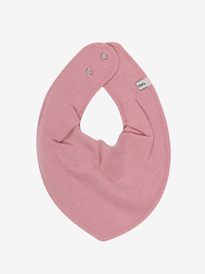Organic Cotton Scarf Bib - Old Rose Dribble Bib Pippi