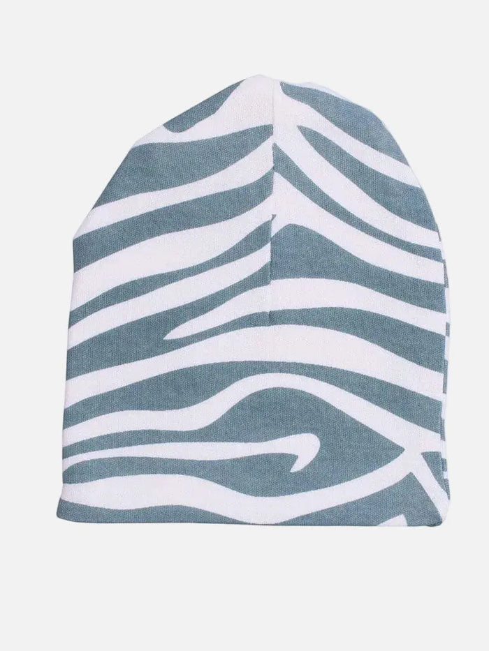 Organic Premature Baby Hat - Teal Animal Print Hat Summerville