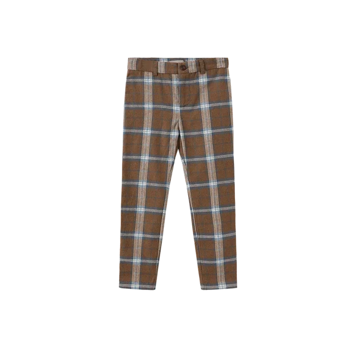 pants plaid - brown plaid