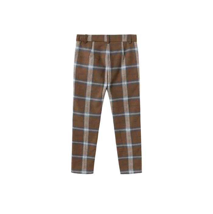 pants plaid - brown plaid