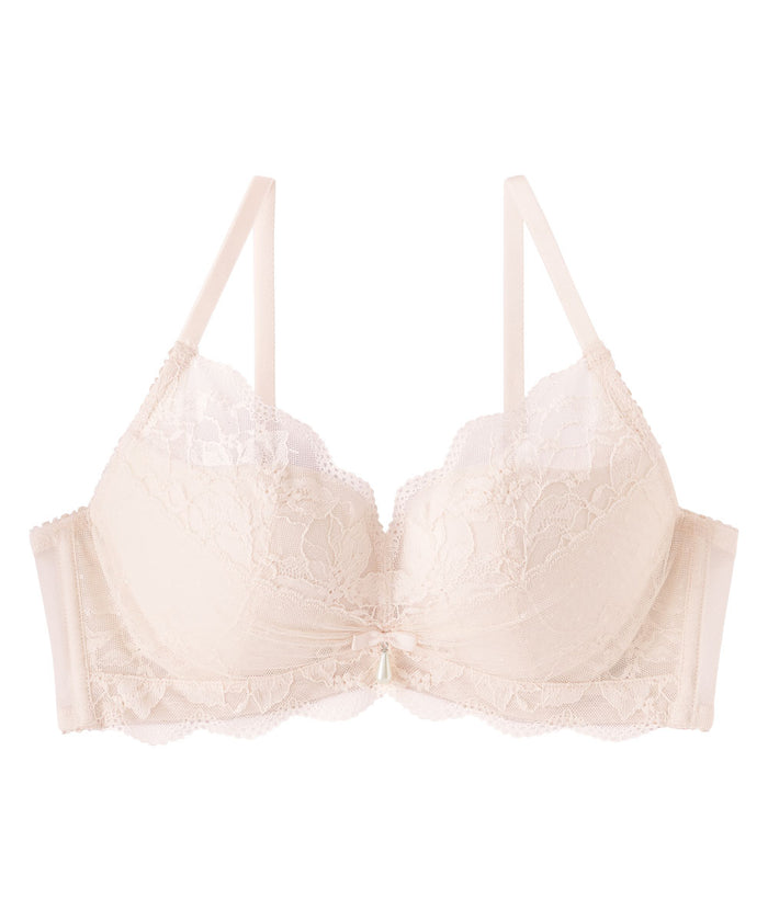 Pearl Ribbon Lift Side Support Push-Up Bra