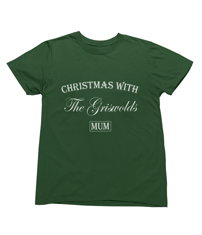 navy top with green tartan trousers family Christmas pyjama matching set