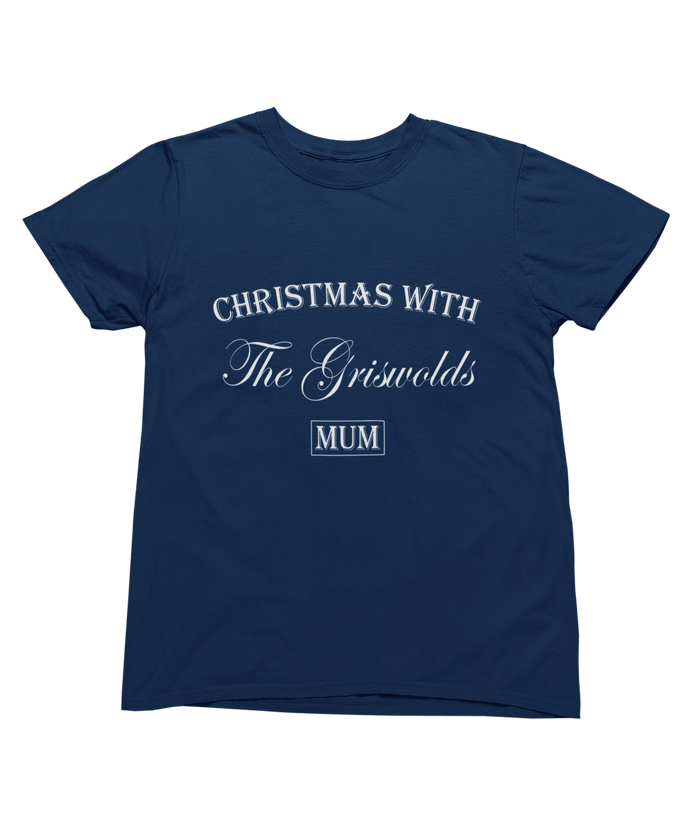 full family matching Christmas pyjamas set in navy and tartan
