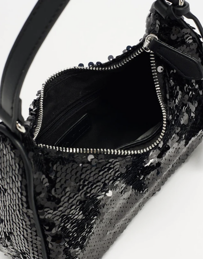 PETA + JAIN Niah Bag - Black Sequin - Runway Goddess