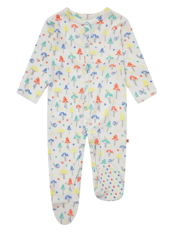 Piccalilly Footed Sleepsuit - Toadstool Sleepsuit / Babygrow Piccalilly