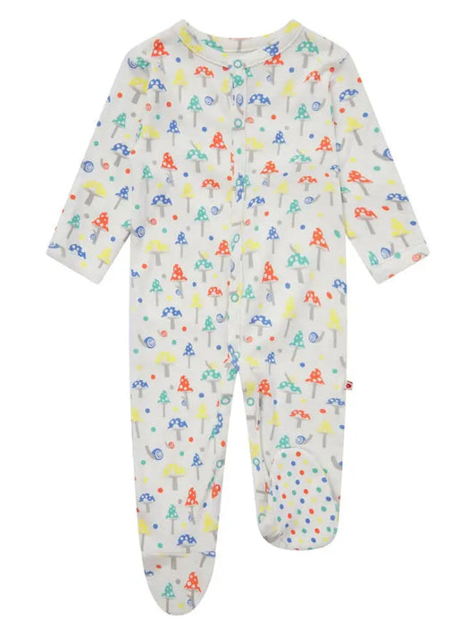 Piccalilly Footed Sleepsuit - Toadstool Sleepsuit / Babygrow Piccalilly