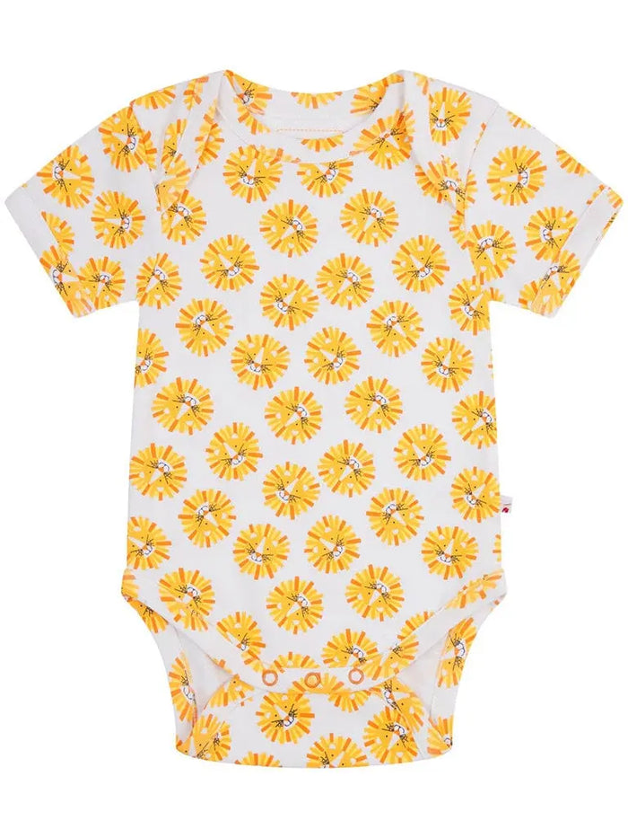 Piccalilly Short Sleeve Baby Bodysuit - Lion Bodysuit / Vest Piccalilly