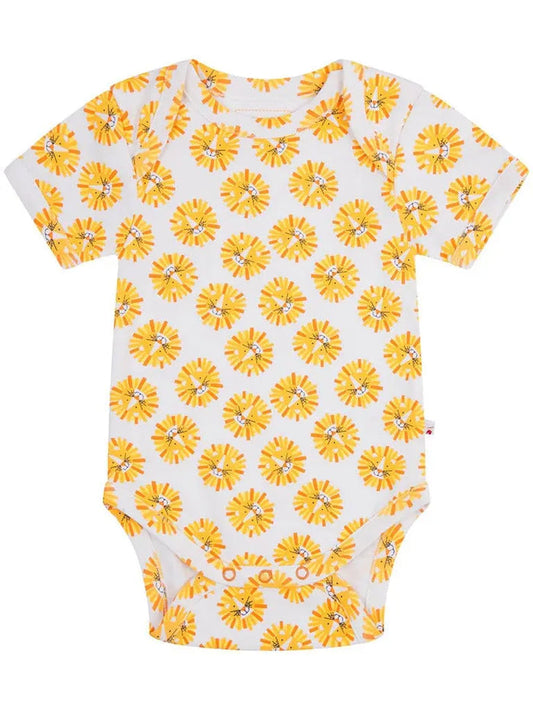 Piccalilly Short Sleeve Baby Bodysuit - Lion Bodysuit / Vest Piccalilly