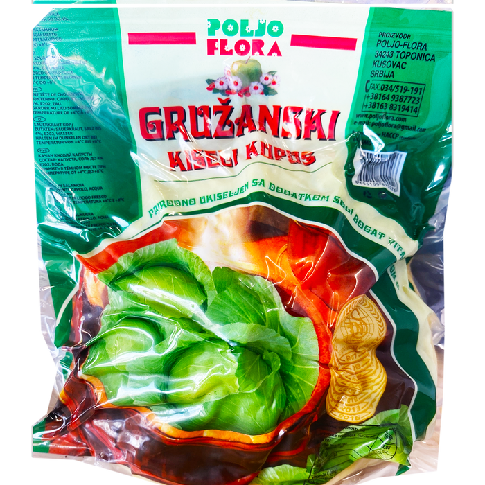 Pickled Whole Cabbage Heads / Kiseli Kupus 3+lbs per Package (Poljo Flora)