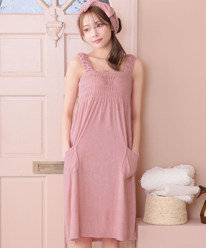 Pile Dress with Hair Band