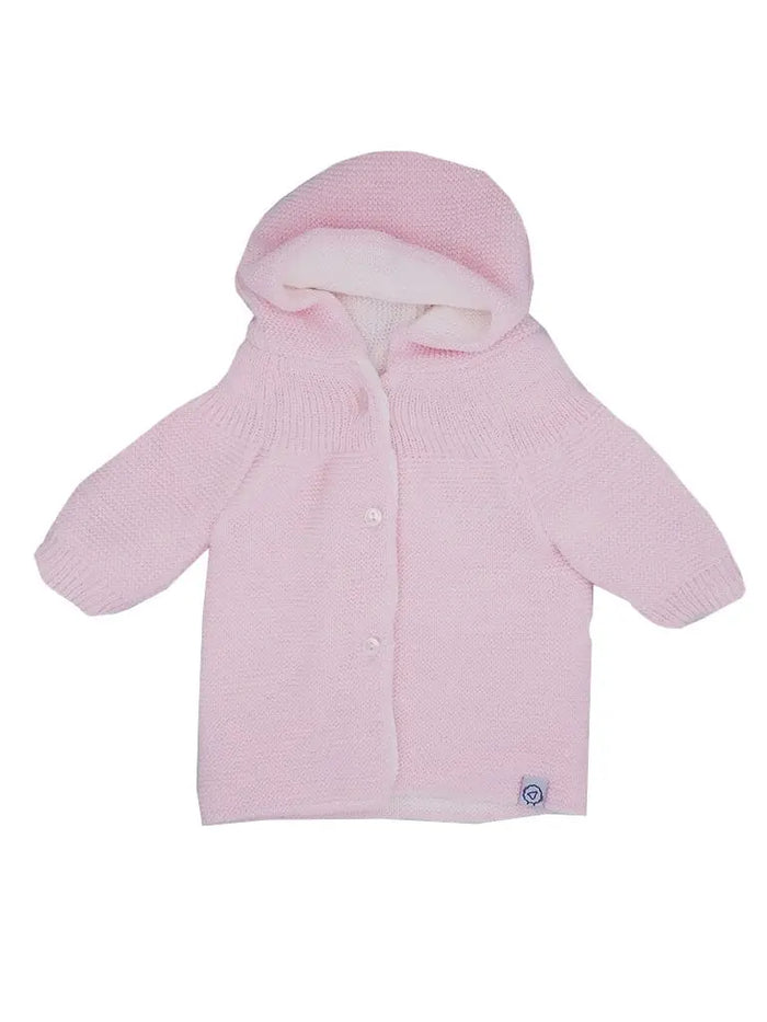 Pink Knitted Baby Jacket Cardigan / Jacket La Manufacture de Layette