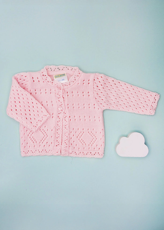 Pink Pointelle Cardigan Cardigan / Jacket Early Arrival