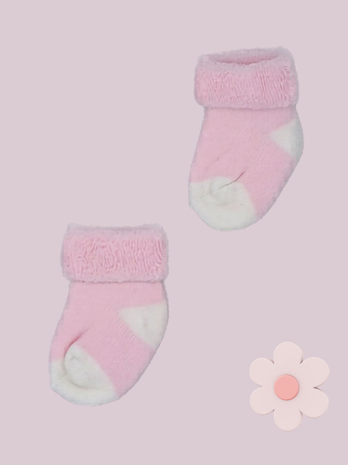 Pink with White toes and heels Stay-on Towelling Premature Baby Socks Socks Little Mouse Baby Clothing & Gifts