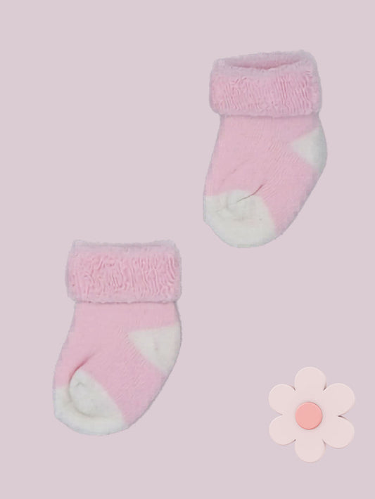 Pink with White toes and heels Stay-on Towelling Premature Baby Socks Socks Little Mouse Baby Clothing & Gifts