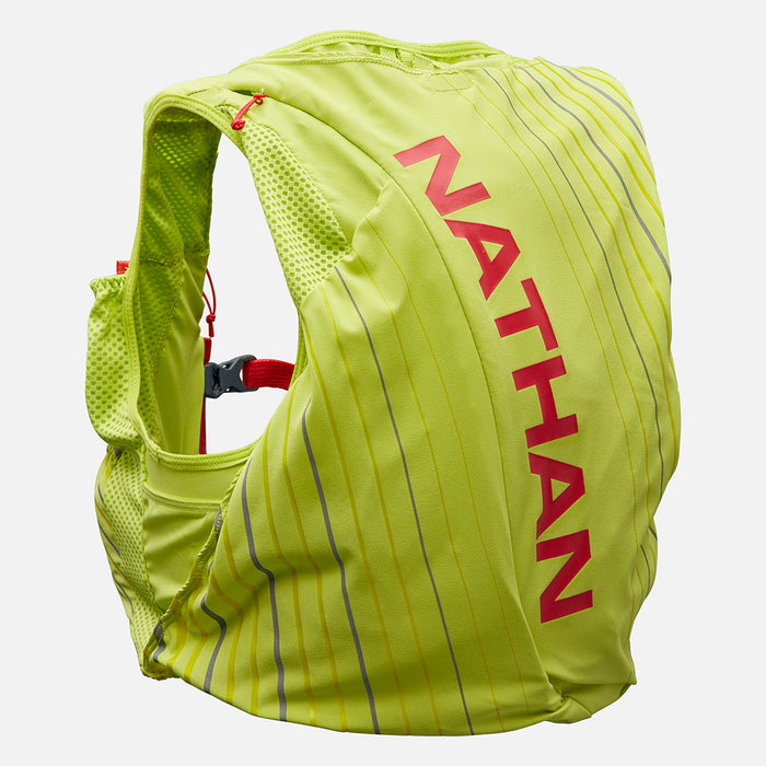 color:Finish Lime/Hibiscus||view:SKU image back||seo:Nathan Pinnacle 12 Liter Women's Hydration Race Vest - Finish Lime/Hibiscus - Back of Pack
