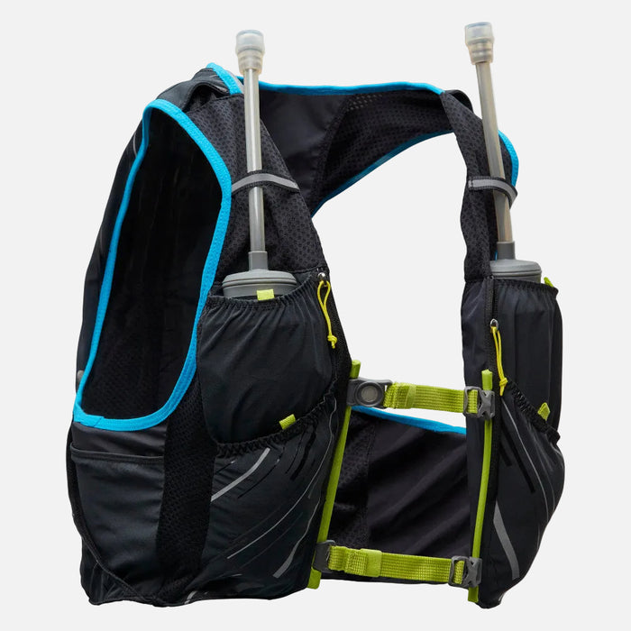 color:Black/Finish Lime||view:SKU image primary||seo:Nathan Pinnacle 4 Liter Men's Hydration Race Vest - Black/Finish Lime Green - Front of Pack