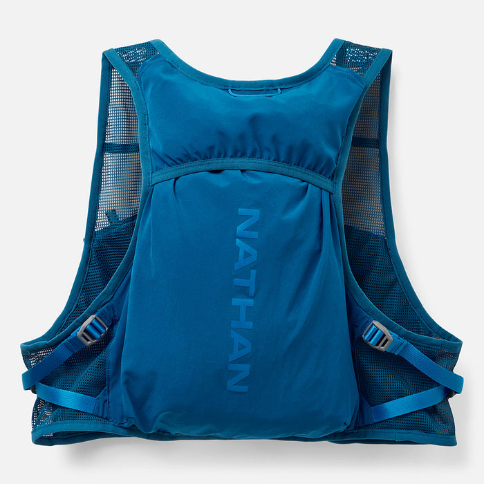 color:Sailor Blue/Deep Blue||view:sku image back||seo:Nathan Pinnacle Breeze 4 Liter Unisex Hydration Race Vest - Sailor Blue/Deep Blue - Back of Pack