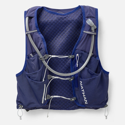 color:Indigo/Light Blue||view:sku image primary||seo:Nathan Pinnacle Pro 12 Liter Women's Hydration Race Vest - Indigo/Light Blue - Front of Pack