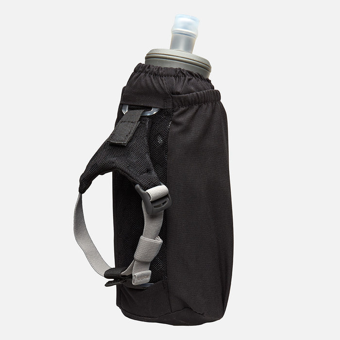 color:Black/Reflective Silver||view:sku image back||seo:Nathan Pinnacle Soft 18oz Flask Insulated Handheld  - Black/Reflective Silver - Back View