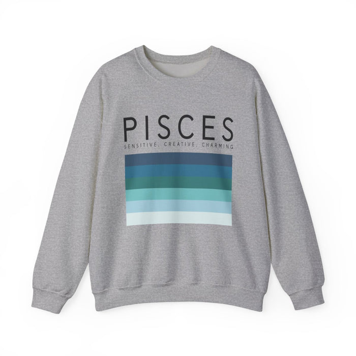 Pisces Zodiac Sign Adult Sweatshirt - funny sweatshirt by Cheeky Business