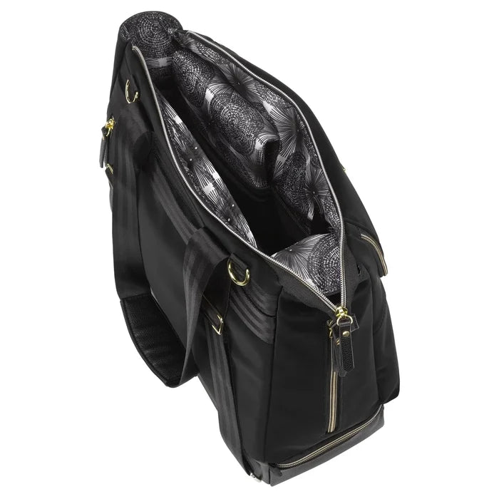 Pivot 2 in 1 Nappy Bag Tote & Backpack - Black