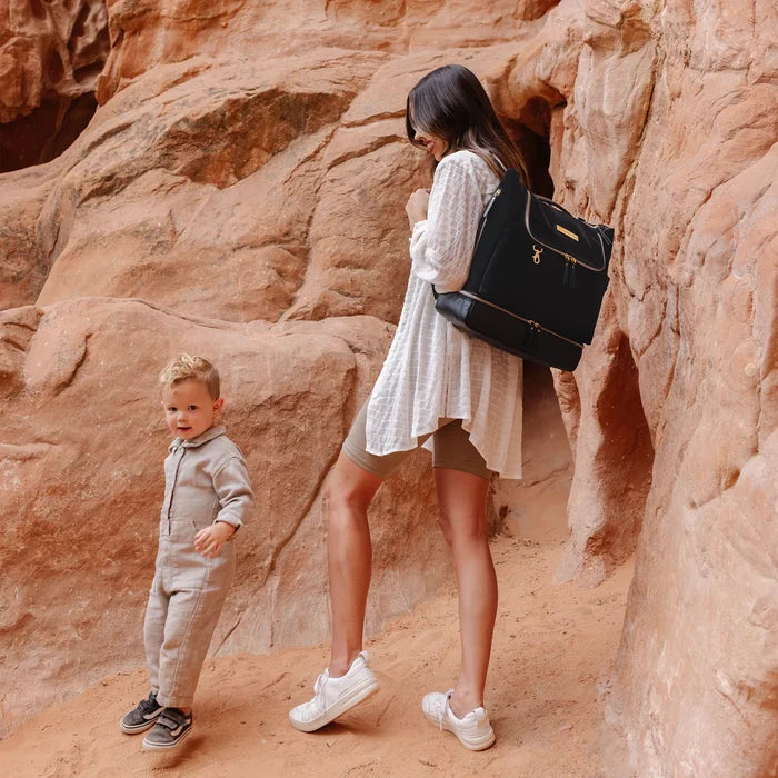Pivot 2 in 1 Nappy Bag Tote & Backpack - Black