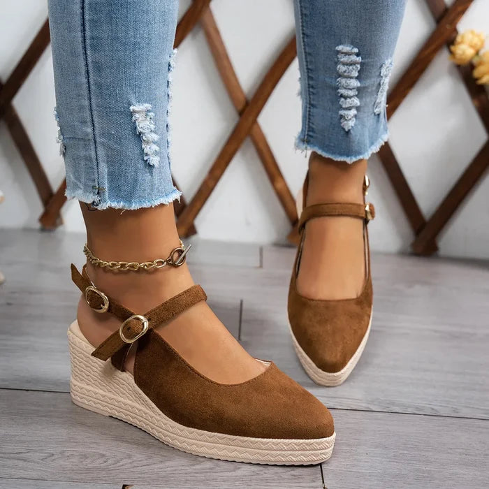 Point Toe Block Heels Pumps