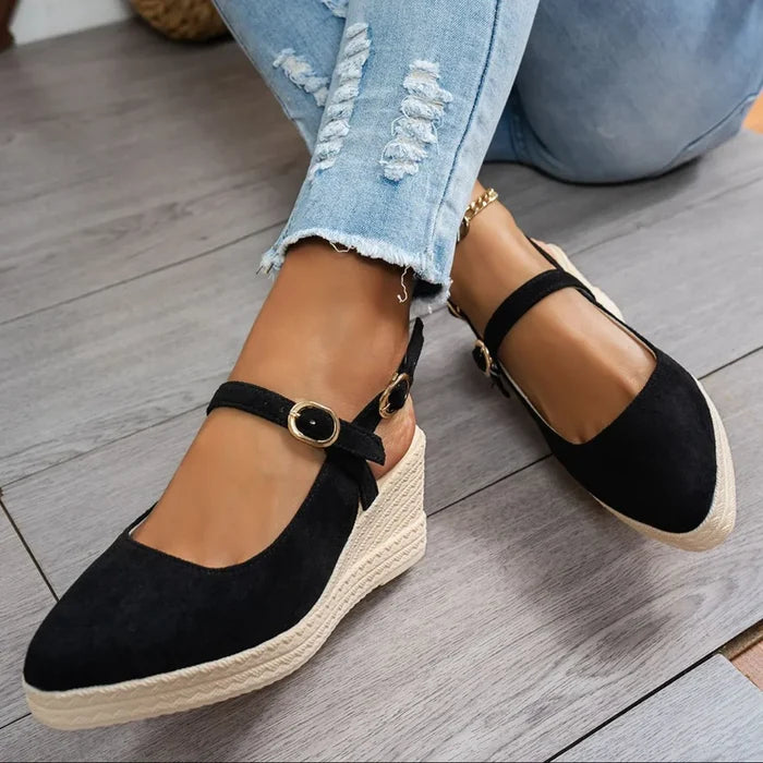 Point Toe Block Heels Pumps