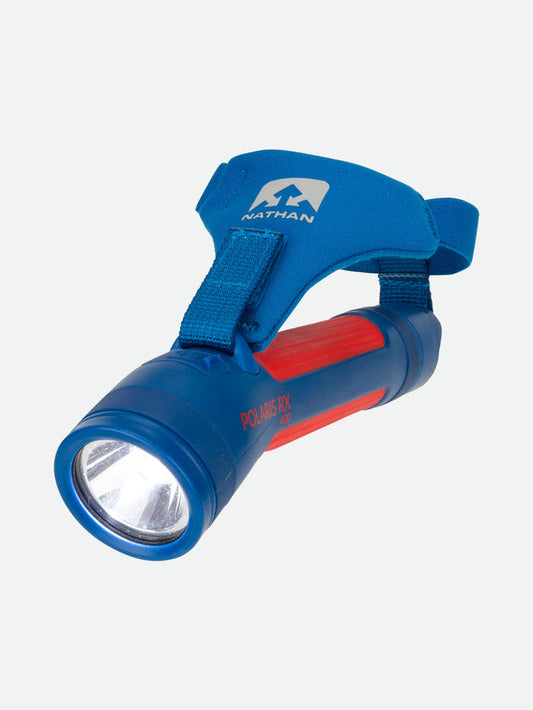 color:Deep Blue||view:SKU Image Primary||seo:Nathan Polaris 400RX Runner’s Hand Torch – Deep Blue – Front View