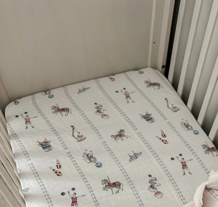 Pop Ya Tot Organic Muslin Cot Sheet - Le Cirque