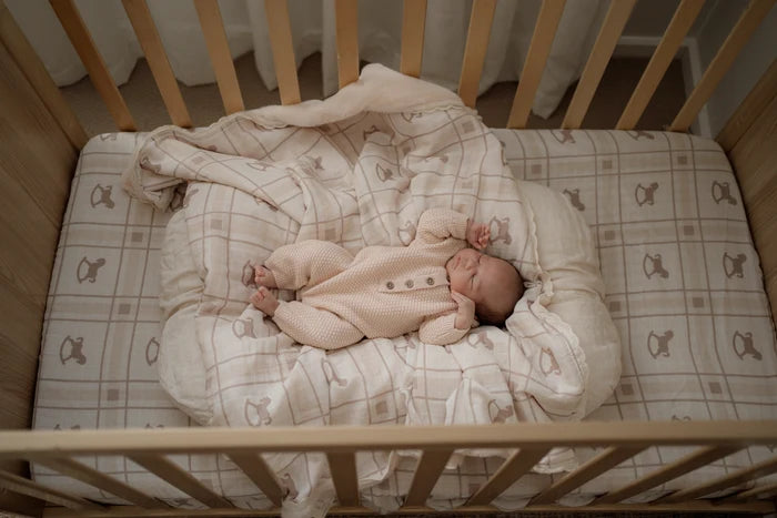 Pop Ya Tot Organic Muslin Cot Sheet - Rocking Horse