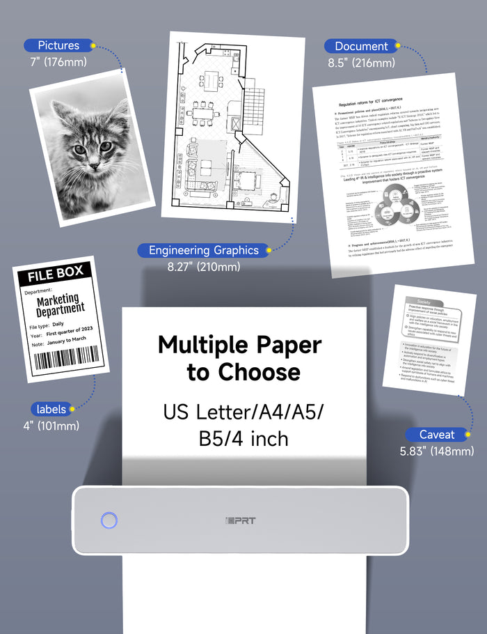 Portable-Printer Wireless MT610  for iDPRT