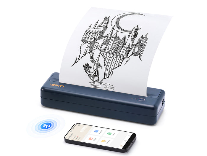 Portable Wireless Printer - with Thermal A4 Paper iDPRT MT890