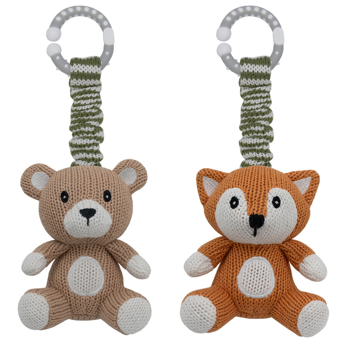 Pram/Stroller Toys - Bear & Fox