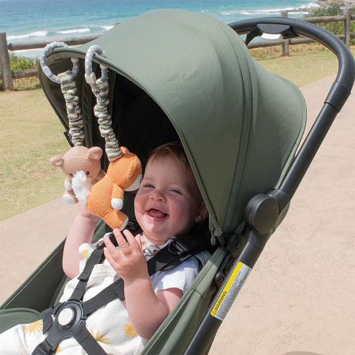 Pram/Stroller Toys - Bear & Fox