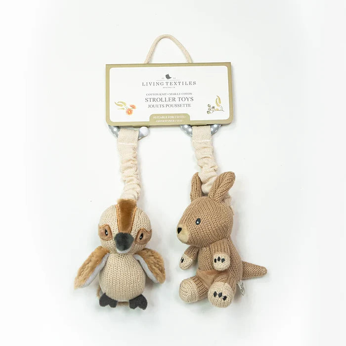 Pram/Stroller Toys - Kangaroo & Kookaburra